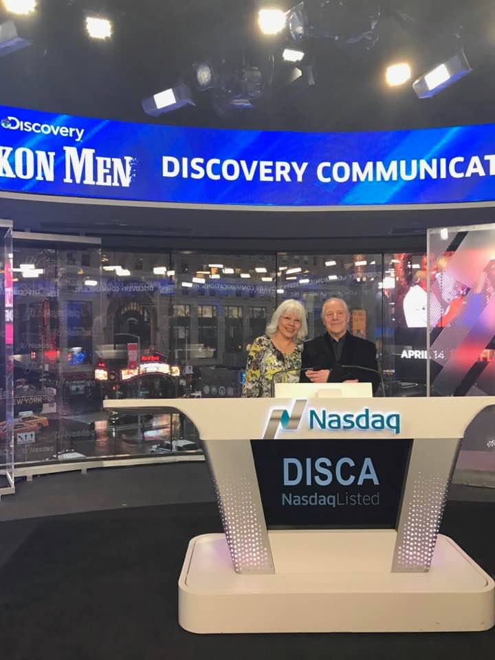 stan and kathleen opening bell stock exchange with discovery